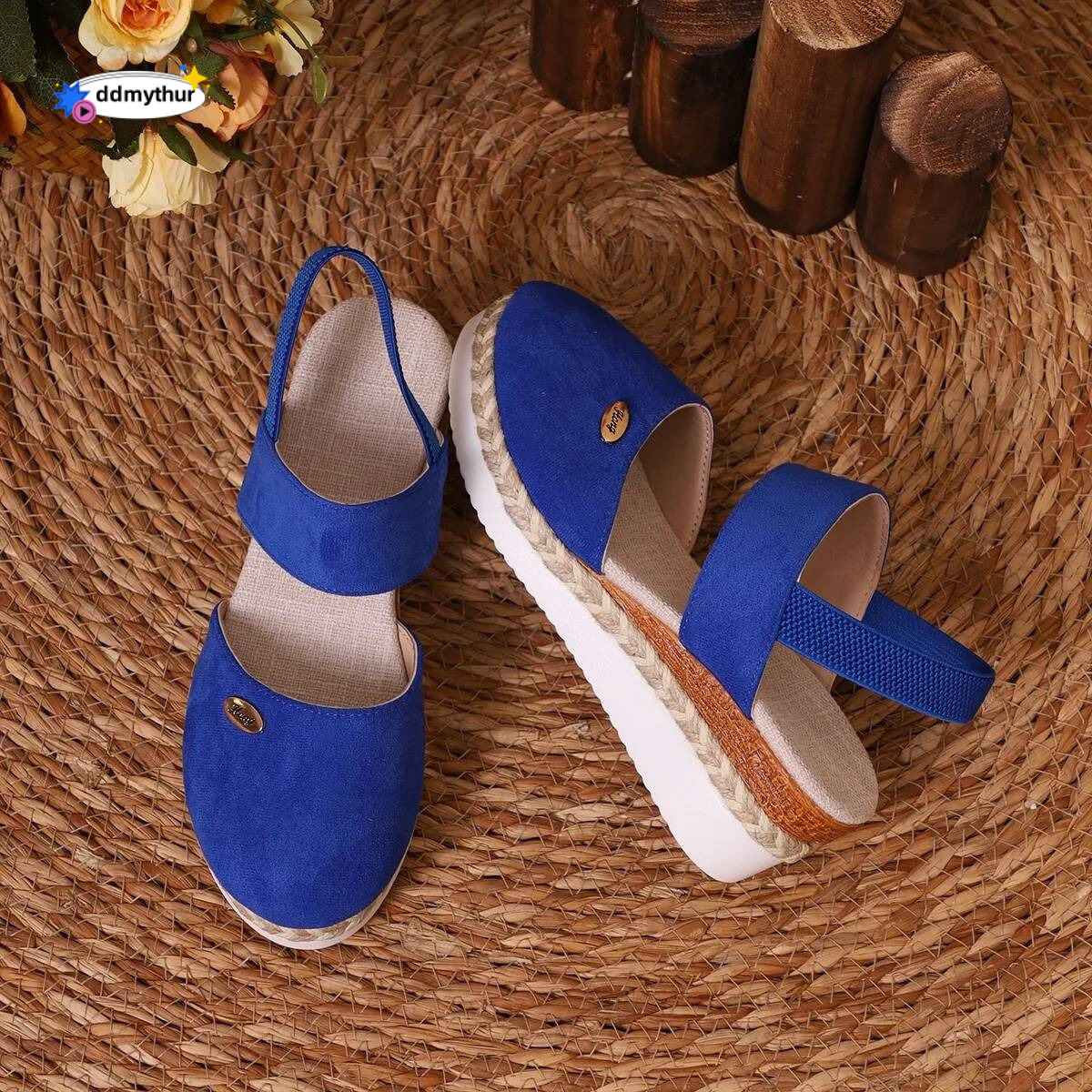 Closed Toe Wedge Sandals Women Summer Buckle Strap Gladiator Shoes Woman Fashion Espadrilles Platform Sandalias Mujer ddmythur