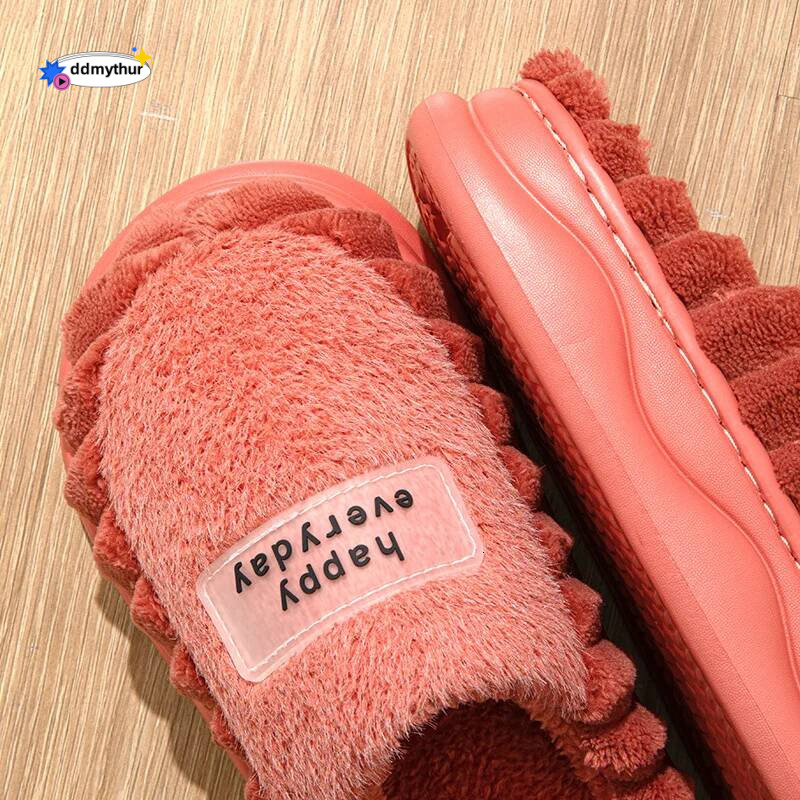 EVA Soft Sole Fluffy Slippers Women Winter Thick Warm Fur Anti-Slip Comfortable In Door Fashion ddmythur