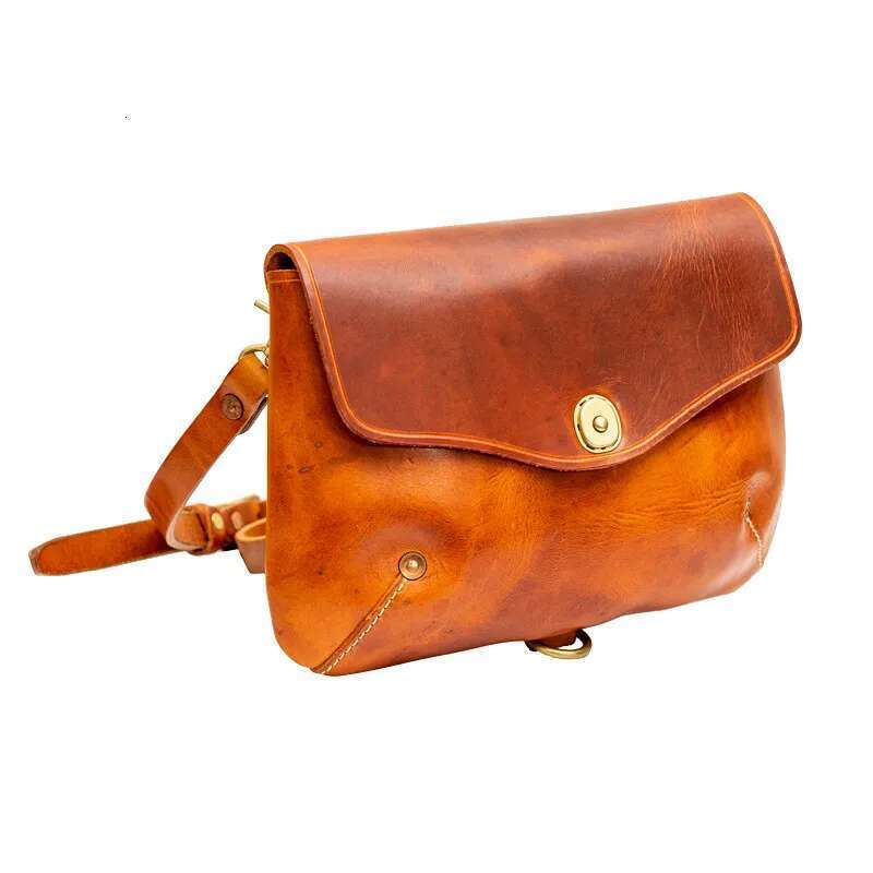 Fashion Daily Natural Genuine Leather Men's Messenger Outdoor Leisure Pure Real Cowhide Small Shoulder Bag Youth