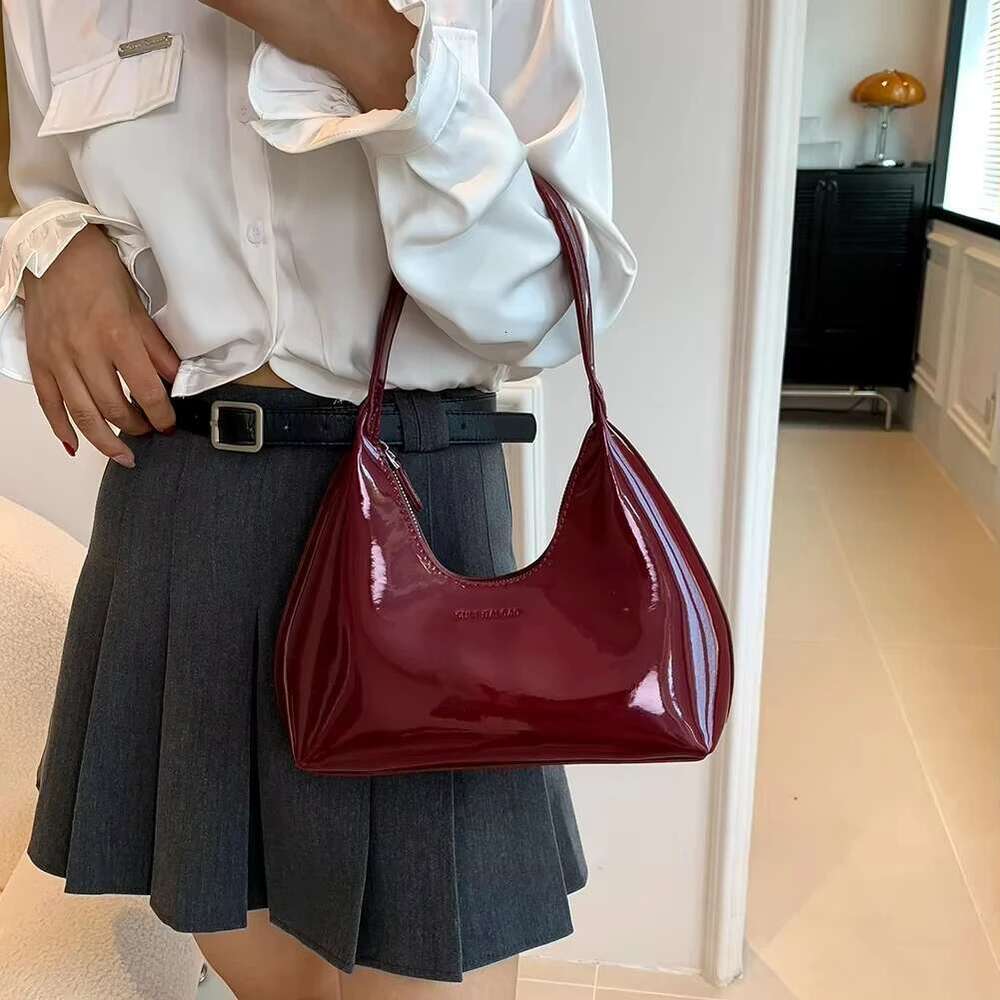 Women Bury Y2k Handbags Shoulder Bag Design Half Moon Handbag Fashion Small Crescent Underarm Bags Purse