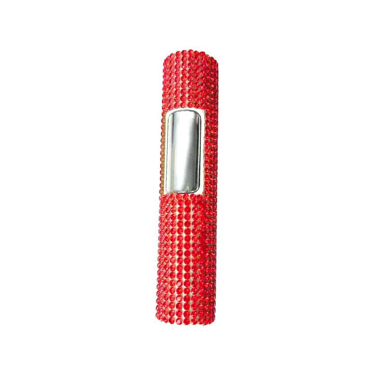 Exquisite Rhinestone Lighters Butane Torch Lighters Windproof Pink Straight Flame Lighters Ladies Smoking AccessoriesC250305