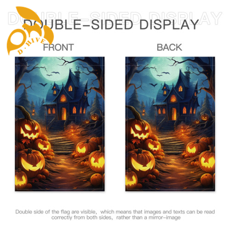 Free shipping Linen Garden Flag 12-18inch Home Patio Lawn Decorations Double sided printing