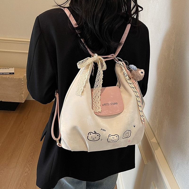 Women's bag 2025 new cute and stylish niche fashion simple commuting texture versatile single shoulder backpack