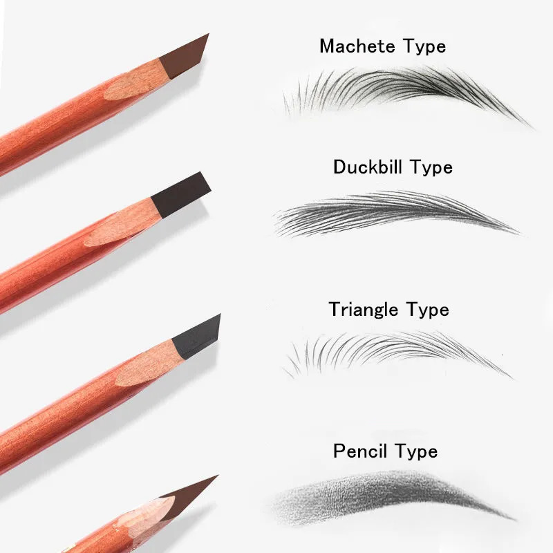 Hard Microblading Eyebrow Pen Waterproof Eyebrow Pencil Definer Long Lasting Natural Wild Brow Applicator Easy To Wear 250515