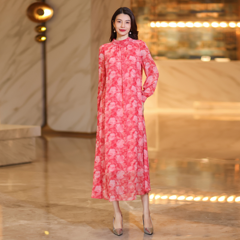 elegant and sophisticated dresses with a highend feel summer shortsleeved highwaisted printed maxi onepiece dresses for floorlength