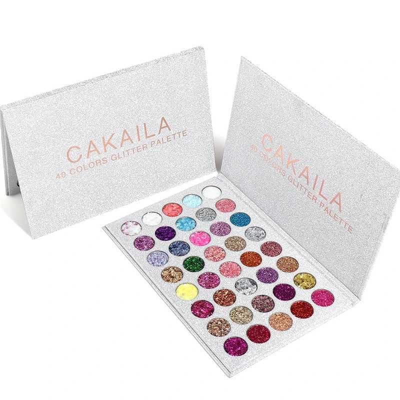 40 Color Eye Shadow Palette Colorful Artist Shimmer Glitter Matte Pigmented Powder Pressed Eyeshadow Makeup KitXJ250520