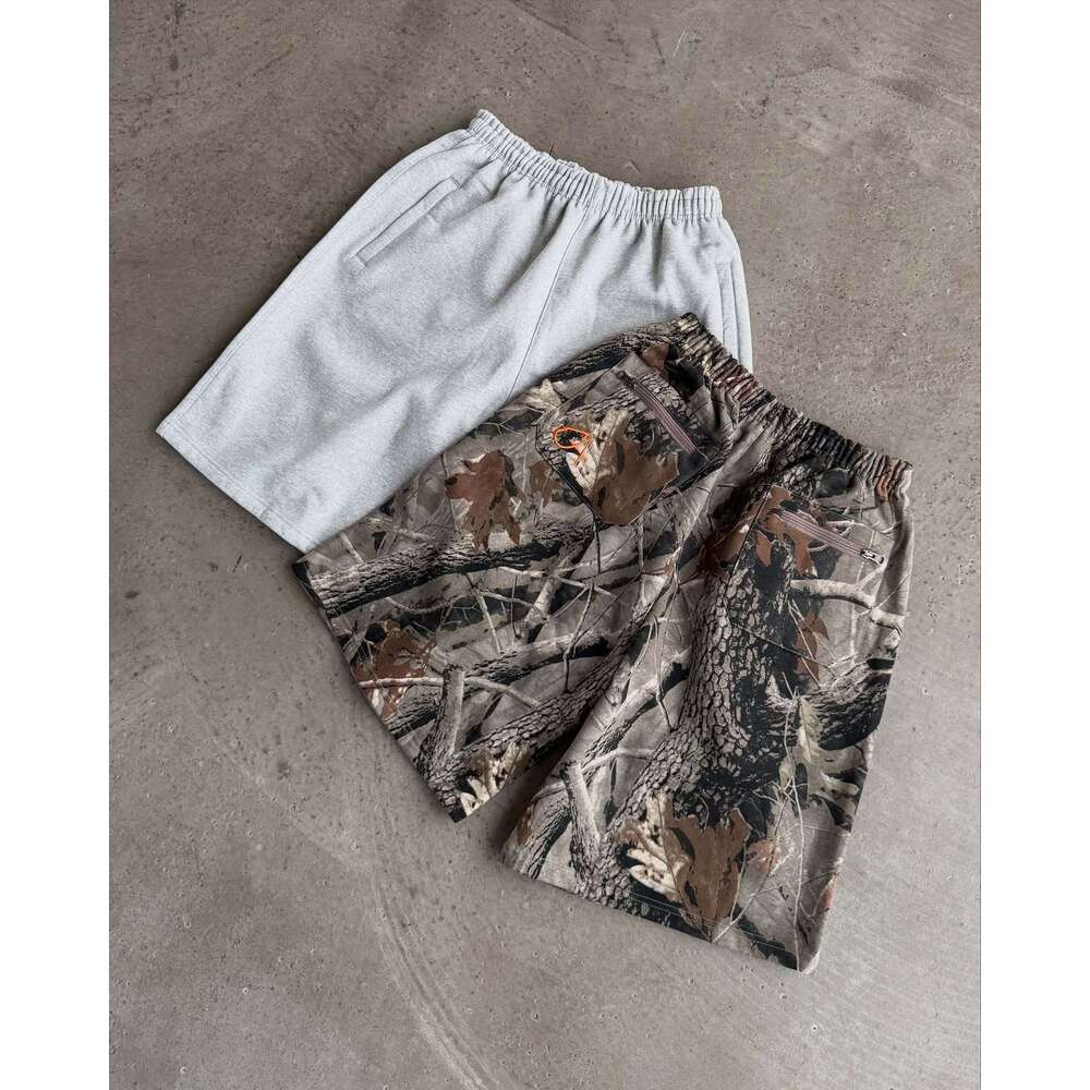 Summer 2025 Men's and Women's Fashion Loose Shorts High Elastic Letter Embroidered Seven Part Waist Pants