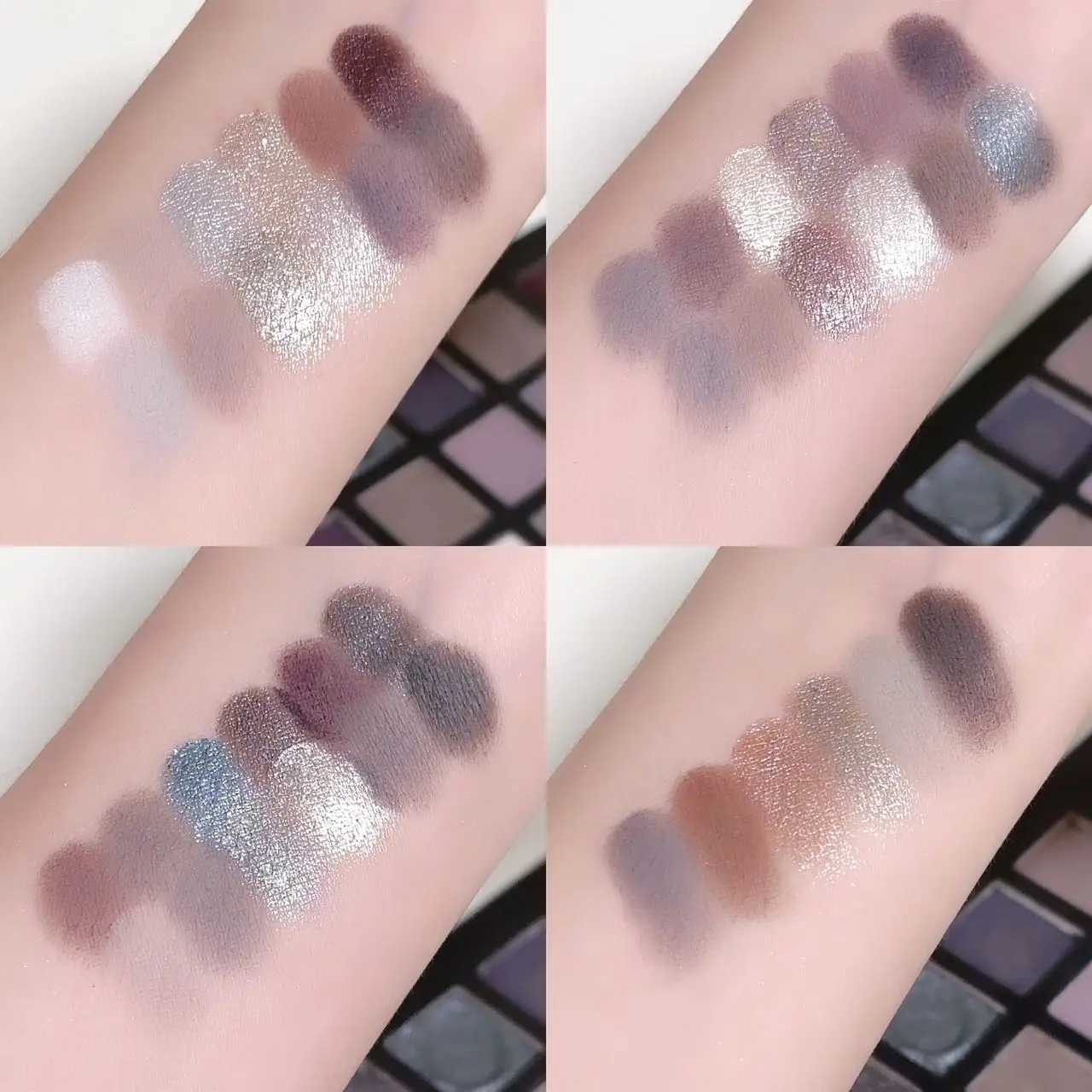 SALE Super Smoked Plate! 42-color eyeshadow palette SMOKY matte pearlescent bright long-lasting color black purple whitXJ250520