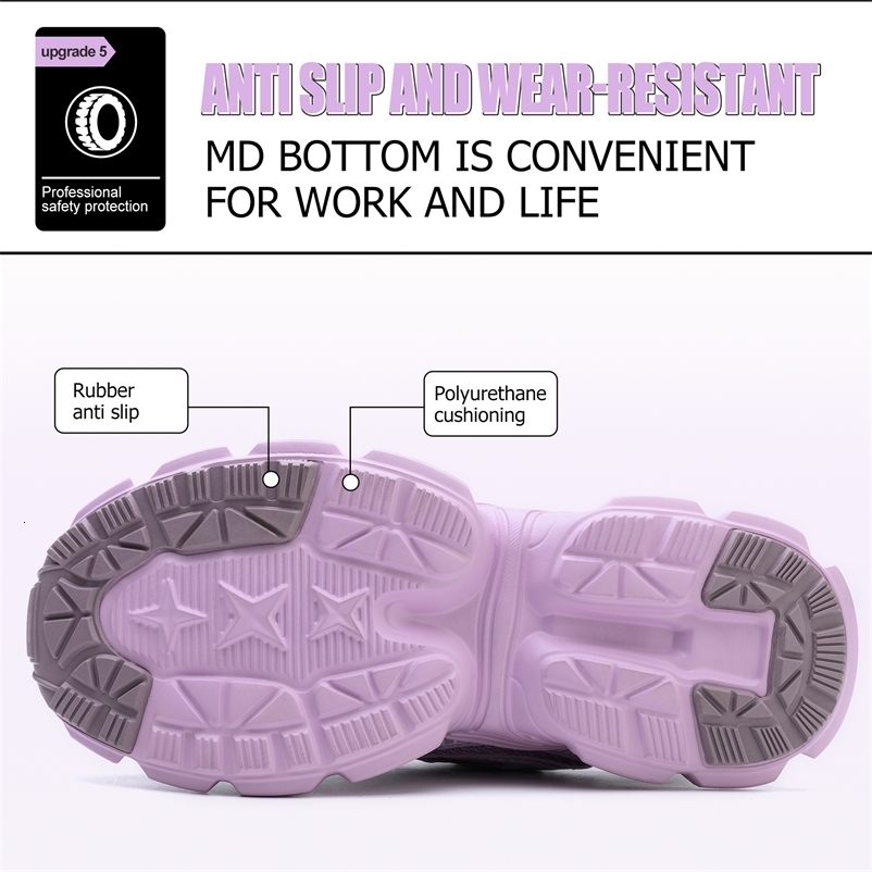 Summer button womens steel head safety shoes Smashing breathable upper Workshop factory shoes 250519