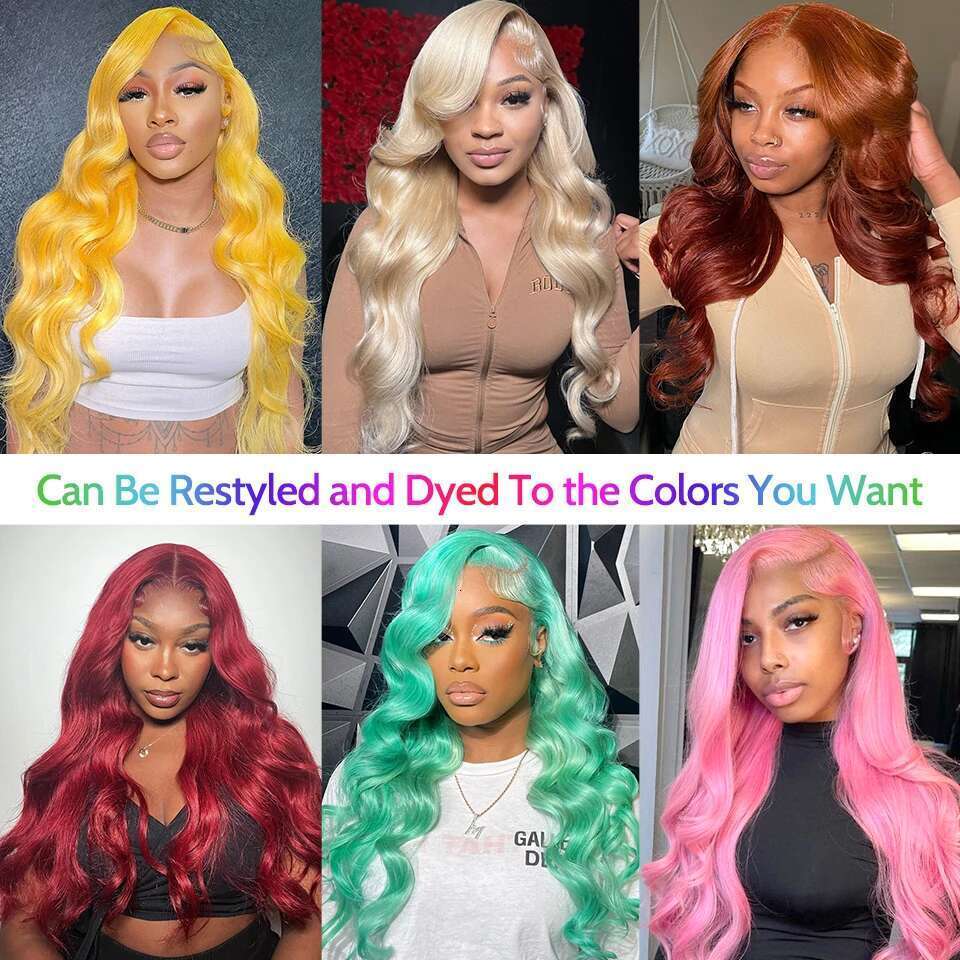 ISEE HAIR 13x6 Front For Women Brazilian Human Hair Body Wave HD Transparent Lace Frontal Wigs