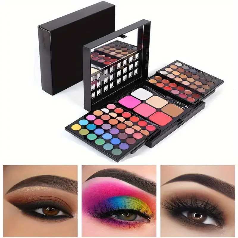 78 Color Eyeshadow Palette Waterproof Makeup Eye Shadow Palette Glitter Matte Pigmented Powder Pressed Shine Eyeshadow CosmeticXJ250520