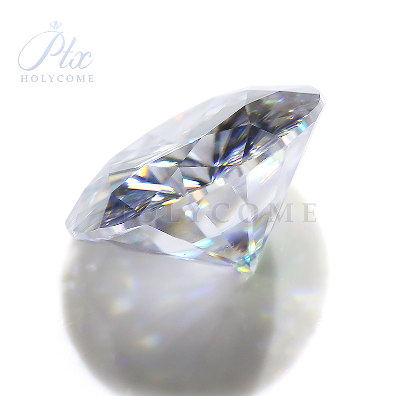 White Belgium Cut Moissanite Stone Round Diamond VVS1 Passed Tester Positive Loose Moissanite Gemstones Jewelry Making GRA