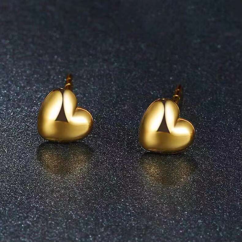 fashionable AU750 pure gold for women's brides' engagement and wedding boutique jewelry earrings