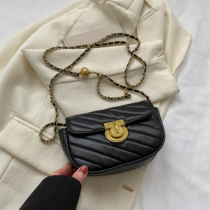 Free Delivery Designer Bag Texture 2025 Spring New Trend Women's Crossbody Fashion Chain Small Square Luxury 0258