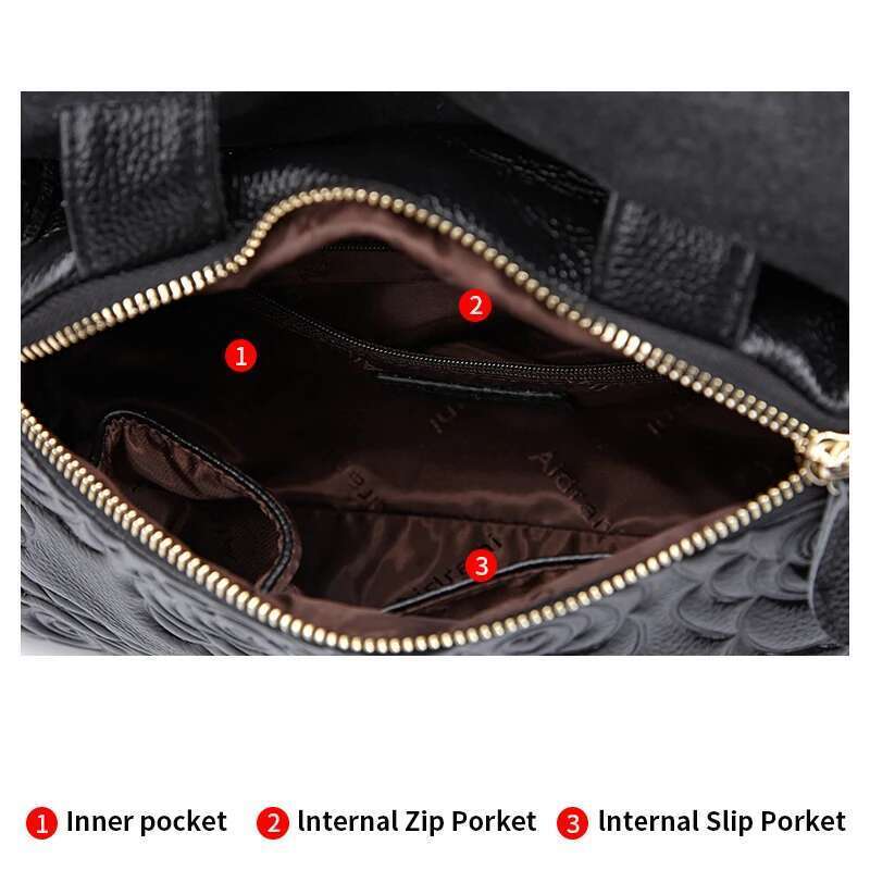 2023 New Genuine Leather Handbag Big Fashion Cowhide Large Capacity Women's One Shoulder Crossbody Bag