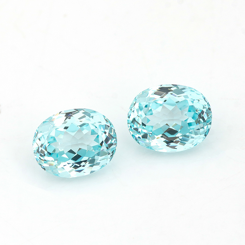 Factory Price Precious Gemstone Lab Created Paraiba Wholesale Mint blue Oval Cut Loose Gemstone Lab Grown Paraiba Tourmaline for jewelry