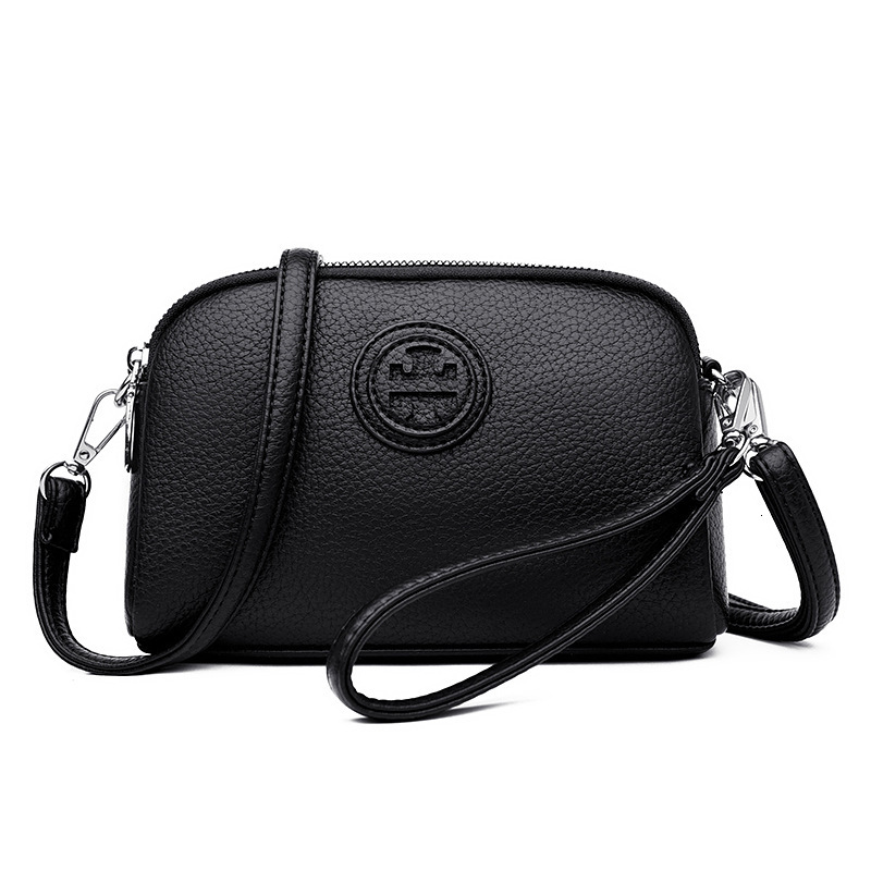 2025 New Outdoor Style Luxury Free Delivery Designer Bag Soft Leather Mini Middle-aged Mother's Phone Multi-layer Handbag Fashionable Single Shou