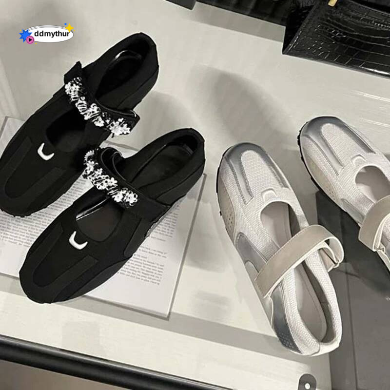 Women's Sneakers 2025 New Non-slip Mary Jane Female Large Size Round Toe Flat Casual Shoes For Women ddmythur