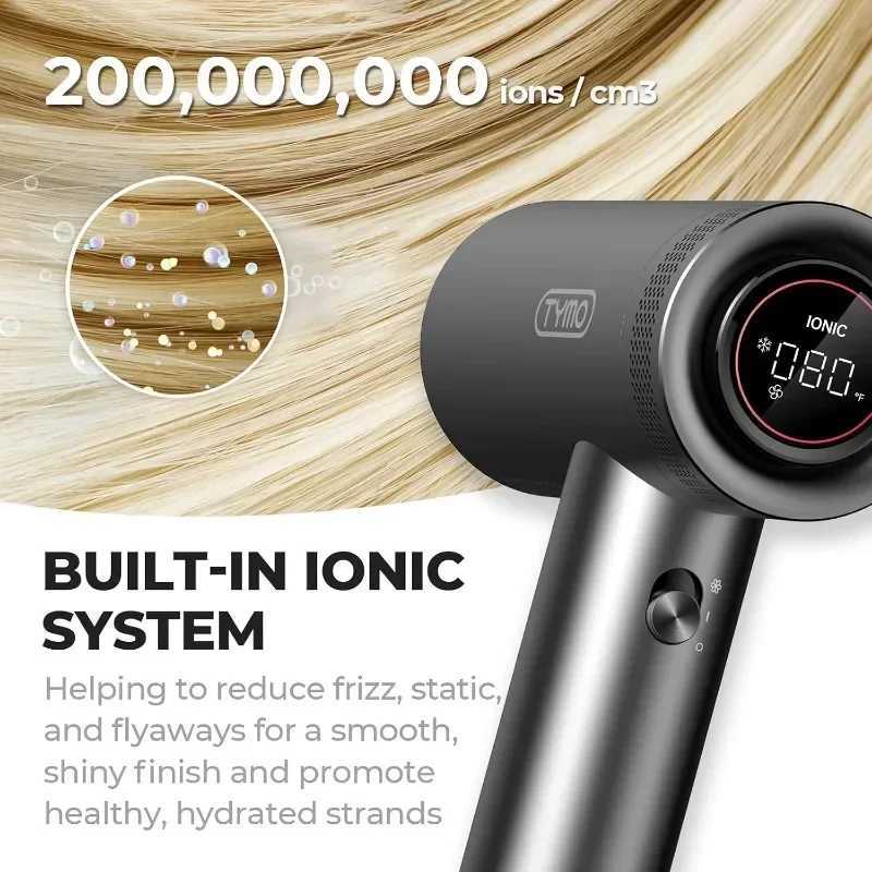 Hair Dryer with Diffuser for Curly Hair 1500W Professional High Speed Ionic Blow Dryer with Comb 110000RPM Fast Dry z250520