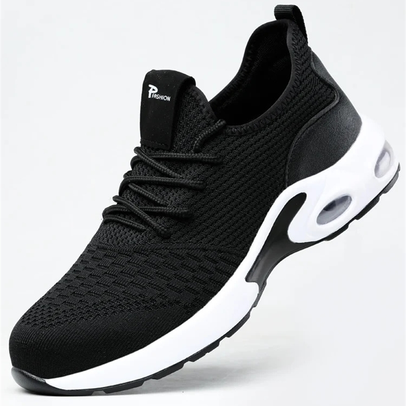 Lightweight Men Safety Shoes Steel Toe Cap Work Sneakers Men Protective ShoesIndestructible Shoes 250519