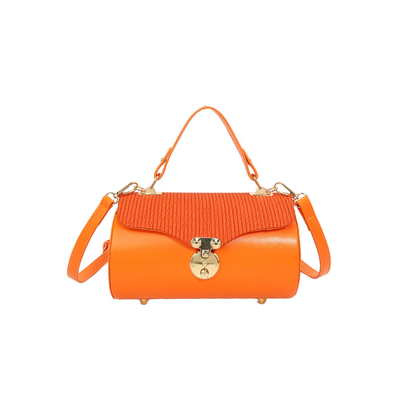 Advanced Western Style Handheld Box for Women 2024 New Fashionable Splicing Shoulder Versatile Crossbody Small Square Bag