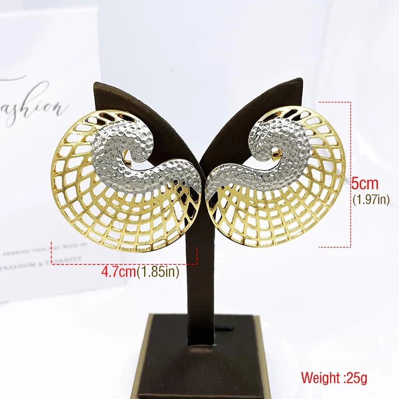 Latest Earrings For Women Fashion Jewelry Big Hoop Earrings Wedding Party Gift Trending 250517