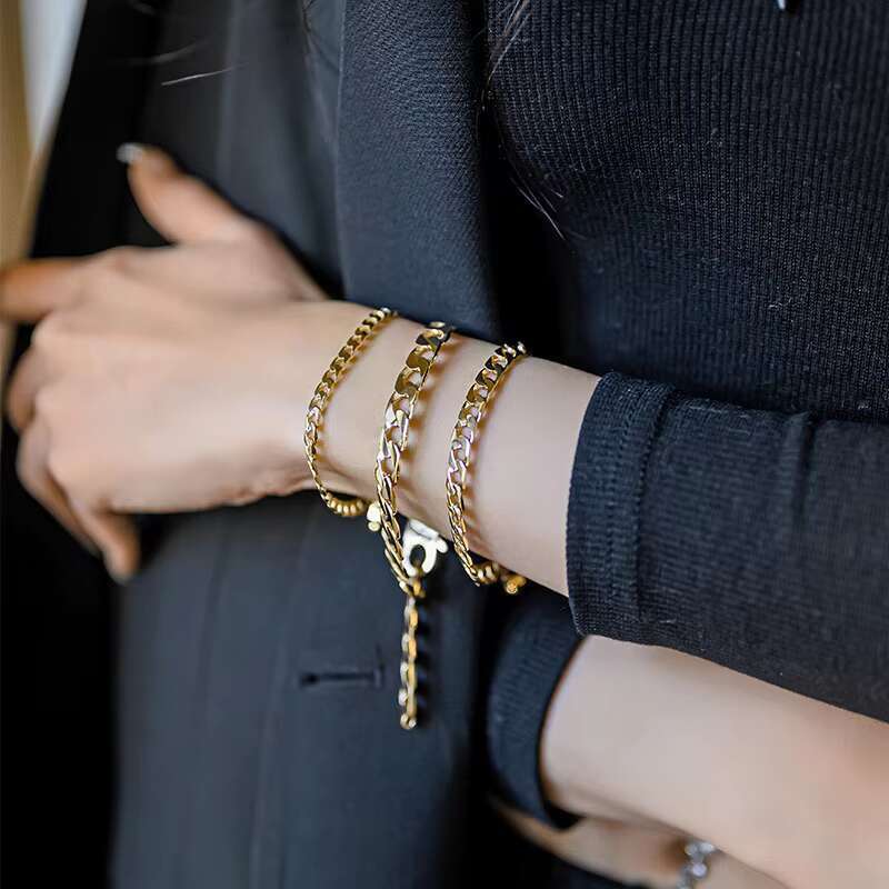 Lin Yin Sier Bracelet Gold Plated Classic Style Sparkling Elegance Suitable for Any Ocn