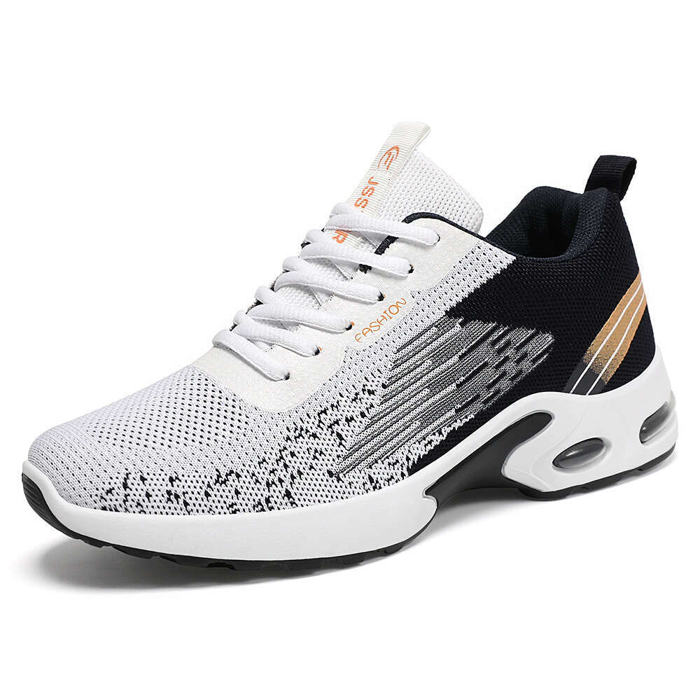 Men's Summer 2025 Air Cushion Soft Bottom Sports Single Shoe Flyknit Shoes for Men