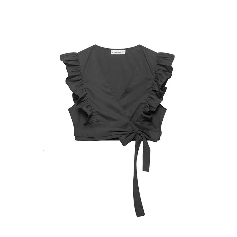 Willshela Women Fashion 2 Piece Sets Black VNeck Tank Tops Vintage Side Zipper Midi Skirt Female Chic Lady Skirts Set 250520