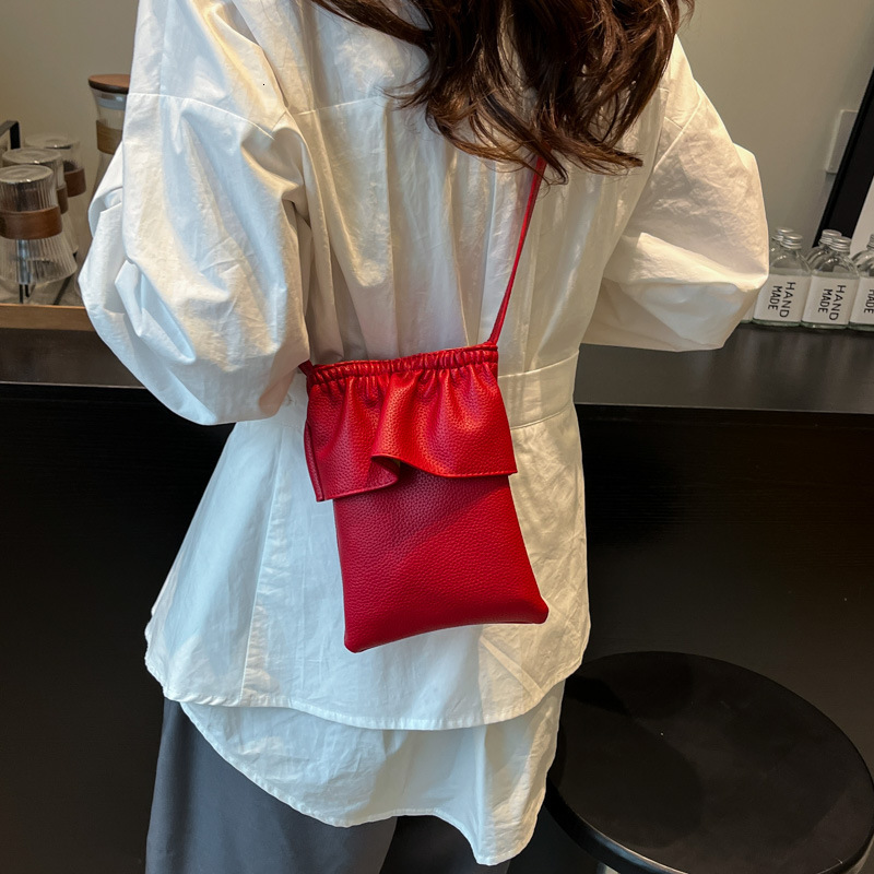 2025 New Summer Exquisite Popular Women's Bag New Multi functional Popular Mobile Phone Bag Mini Folded Skirt Single Shoulder Crossover Mobile Ph