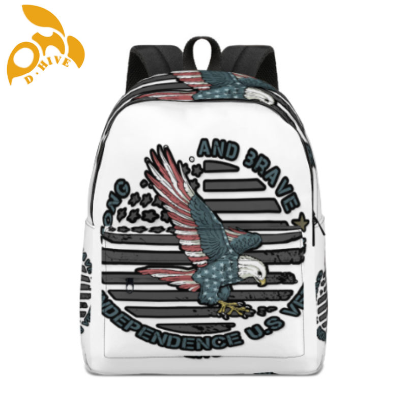 Free shipping TOP designer custom beige, white and black lightweight, high-quality half-width lightweight schoolbag