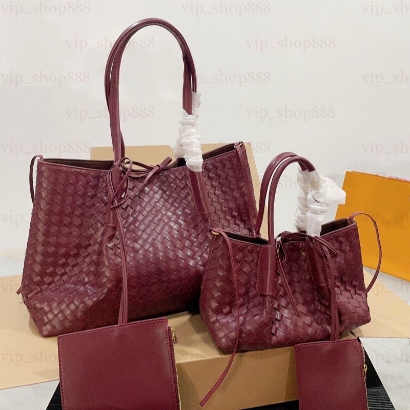 Designer Tote pinacoteca Woven Handbag leather Andiamo High quality women shoulder Bag Large capacity tote casual bag