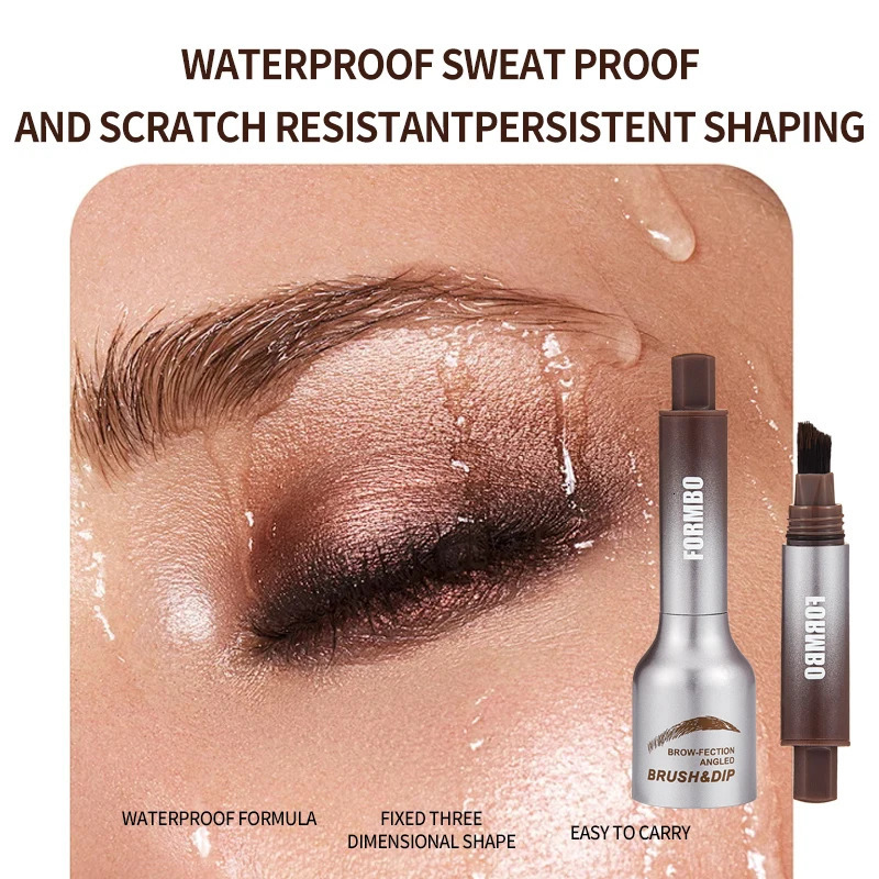 Wild Eyebrow Pencil Waterproof with Square Angled Brush Quickly Fill-in Sparse Brows and Hairline Naturally Dyeing Eyebrow Cream 250515
