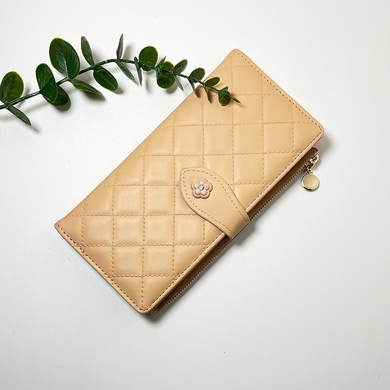 designer bag New Card Zipper Women's Walle Simple and Multi functional Lingge Long Handheld Bag Coin purse card bag