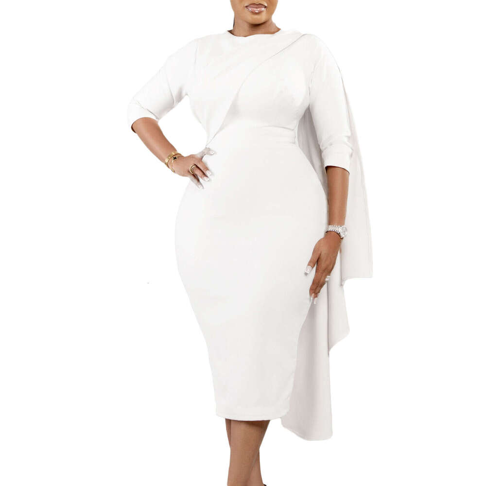 Women's Wear Women's New Fashionable And Elegant Solid Color Tongle Pencil Dress