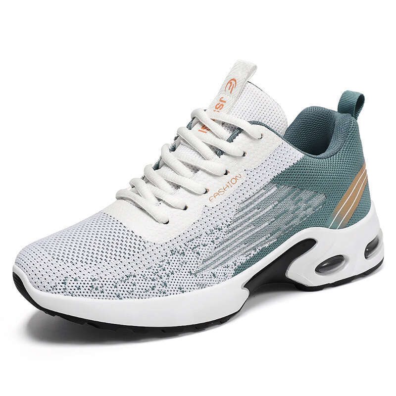 Men's Summer 2025 Air Cushion Soft Bottom Sports Single Shoe Flyknit Shoes for Men