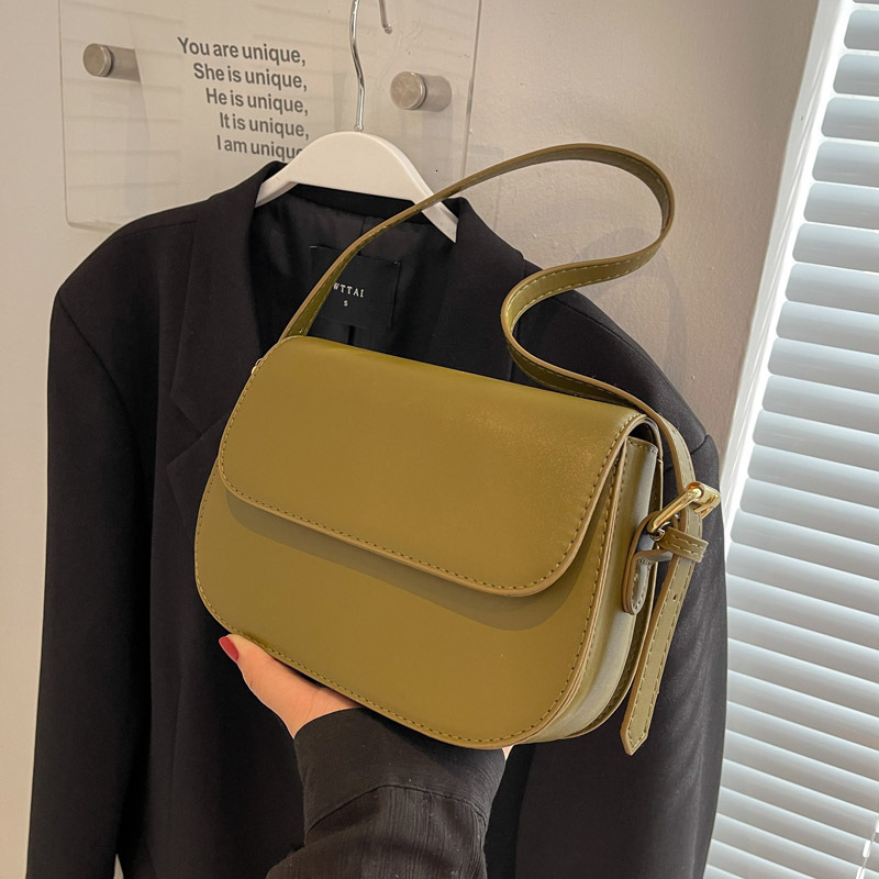 Small women's 2025 new trendy and fashionable temperament simple shoulder crossbody small square bag
