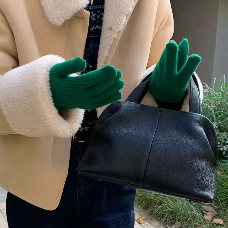 Designer Genuine Leather Handbag,Large Capacity Cowhide Women's Tote Bag,Korean 2025 New High-Quality Boston Pillow Bags