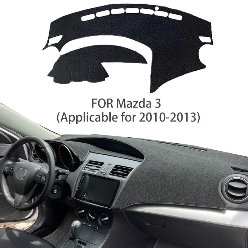 Auto Car Dashboard Cover Mat Anti SlipAnti-Vertigo Dash Board Cover Mat Pad Dashboard Carpet Sunshield Protector Fit for Mazda 3 2010,2011,2012,2013