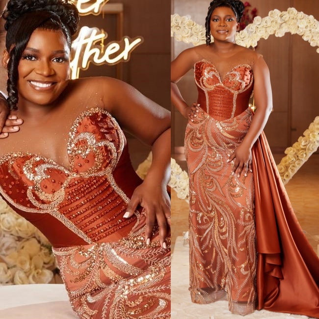 Mermaid Brown Plus Size Prom Dresses 2025 Crystals Sequined Satin Elegant Evening Formal Party Second Birthday Engagement Gowns Dress For Special Occa