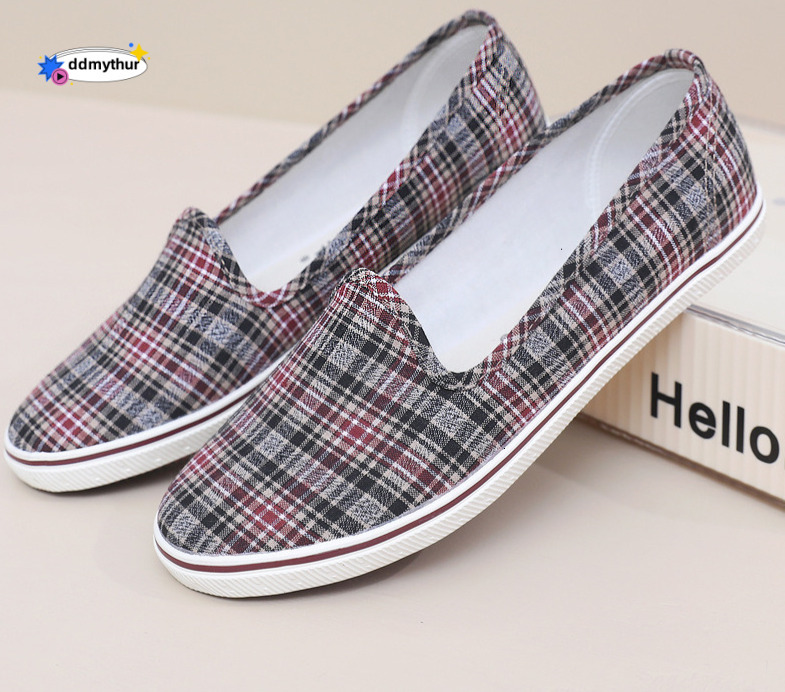 Lutai casual women, soft soled that are not tiring feet, lazy for mothers, women's flat shoes, work shoes ddmythur