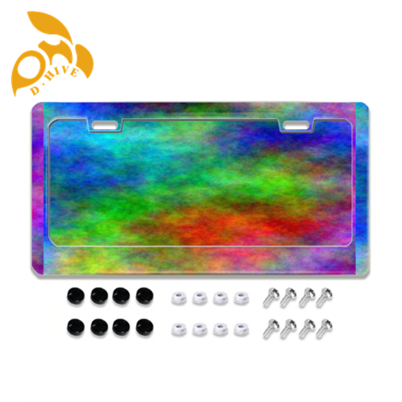 Free Shipping 2025 designer customized Exterior Accessories License Plate Frames printing with license plate