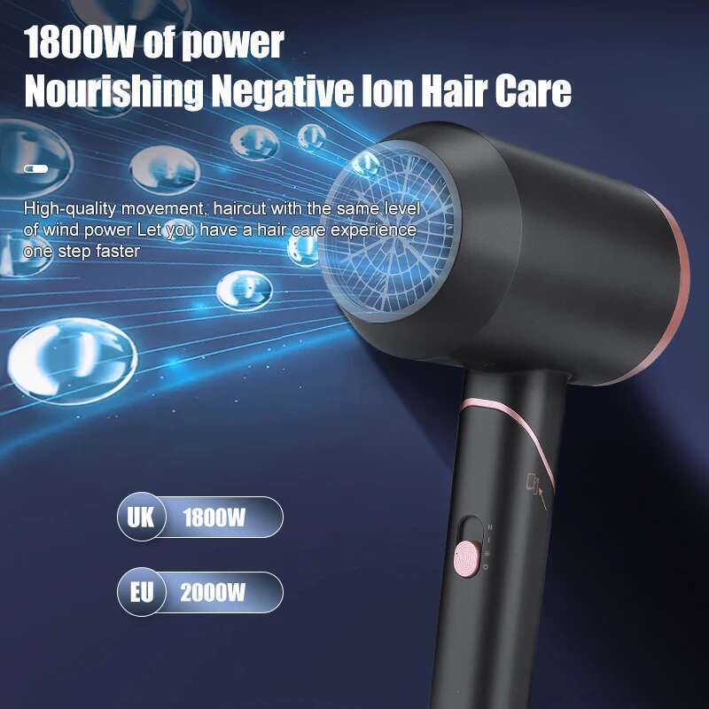 RESUXI 455 Women's 2 in 1 Household High Power Negative Ion Straight Comb Set Curling Iron Hair Salon