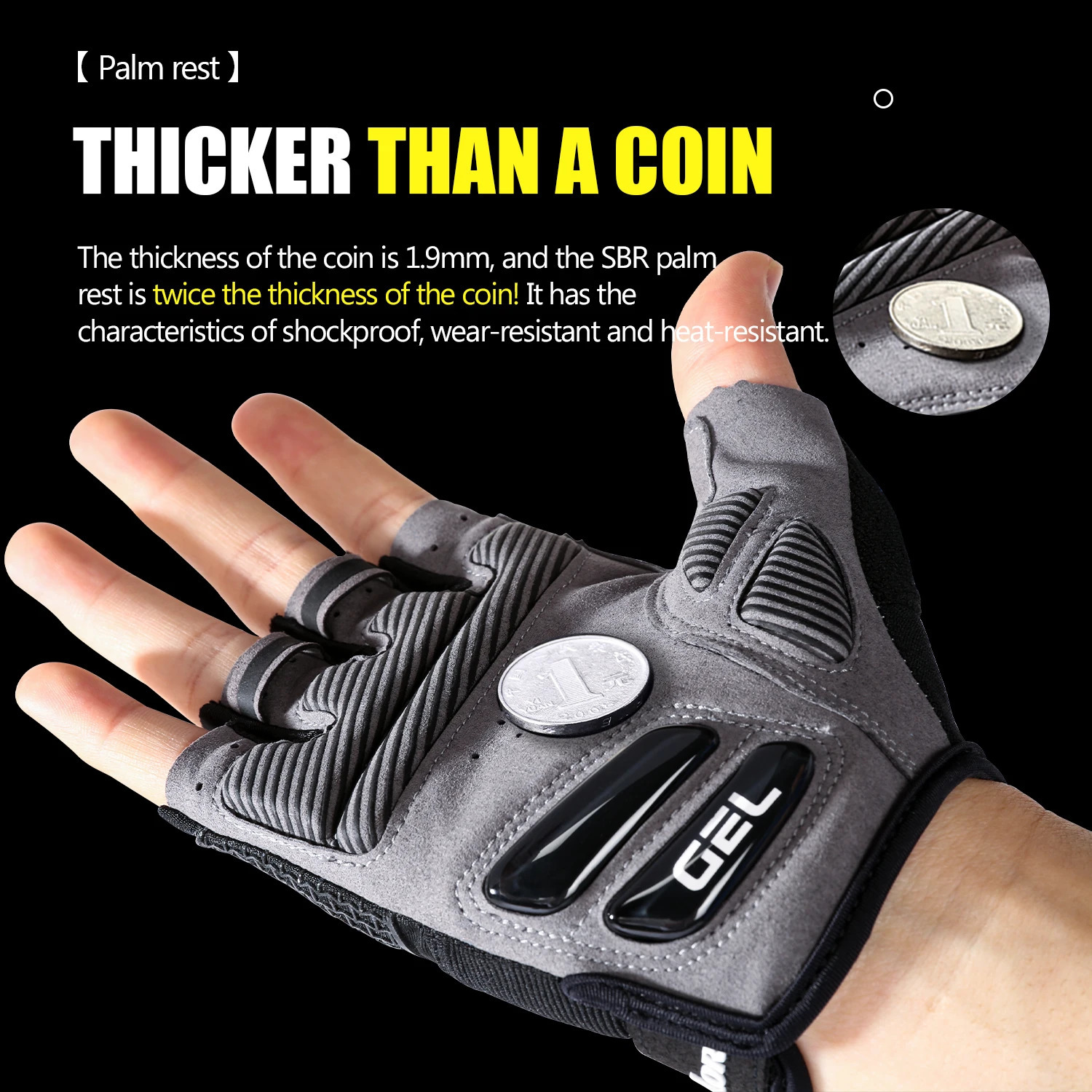 Summer HalfFinger MTB Cycling Gloves Black Liquid Silicone ShockAbsorbing Breathable Wearresistant Sports Bike Fitness 250515