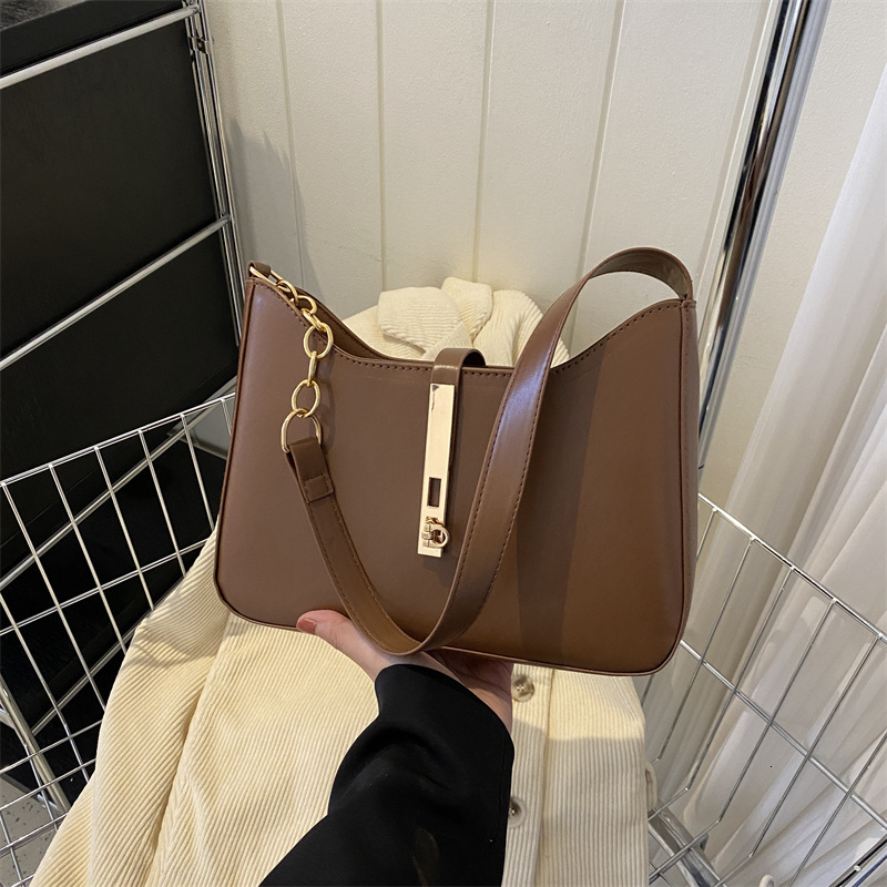 Free Delivery Designer Bag End Hand 2025 New Trendy Women's Autumn And Winter Simple Versatile Commuting Shoulder Texture Niche Armpit Luxury Bag