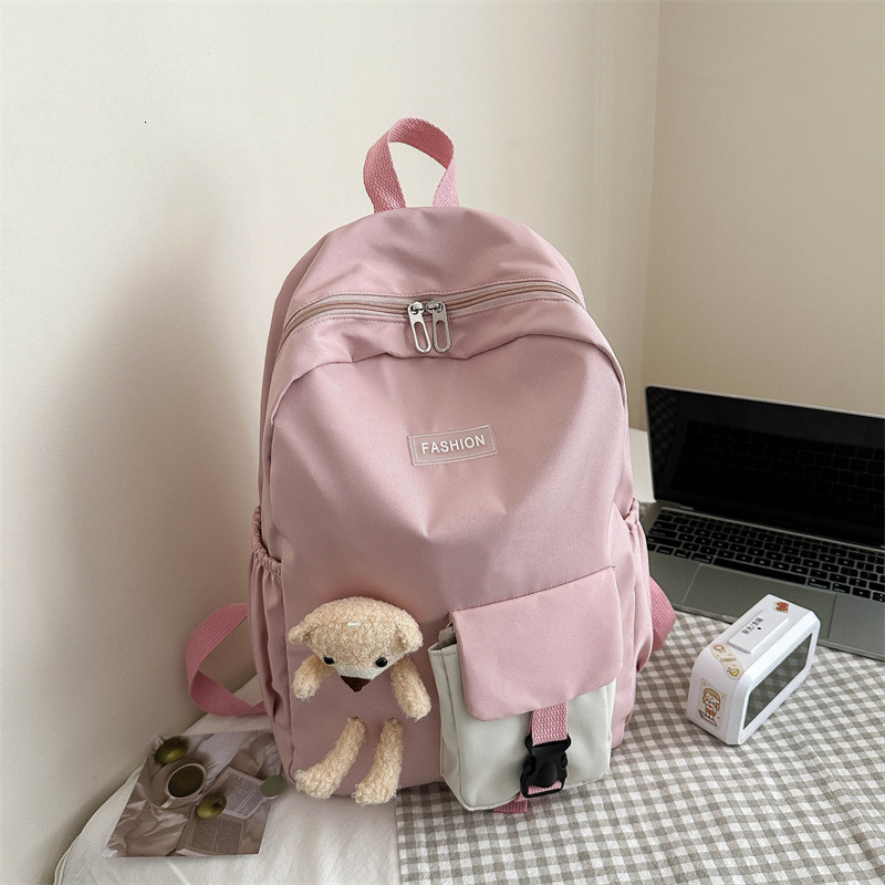 Free Delivery Designer Bag Sweet Bear Fashionable Primary Secondary School Student Large Capacity Simple Versatile For Men And Women Class Backpack
