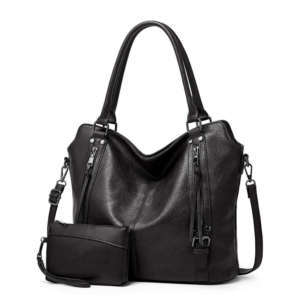 2023 Hot Hot New Handheld Tote Mother and Child Fashion Cross Single Shoulder Soft Leather Women's Underarm Bag