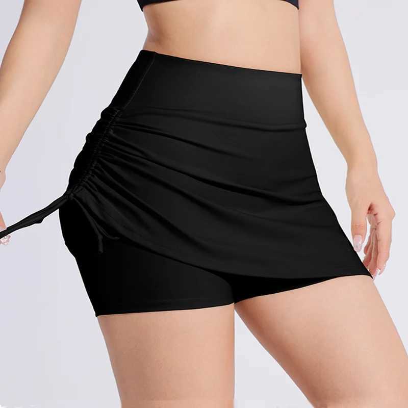 Womens Sexy Sports Tennis Skirt Retraction Design Running Yoga Shorts that Cover BottomsXJ250520