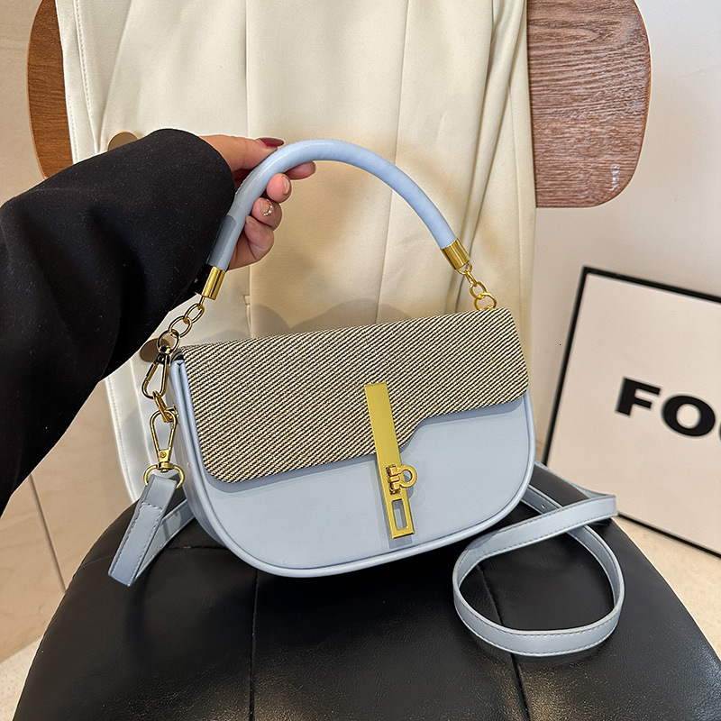Box color blocked dopamine fashion handbag 2024 new versatile and personalized single shoulder crossbody small square bag