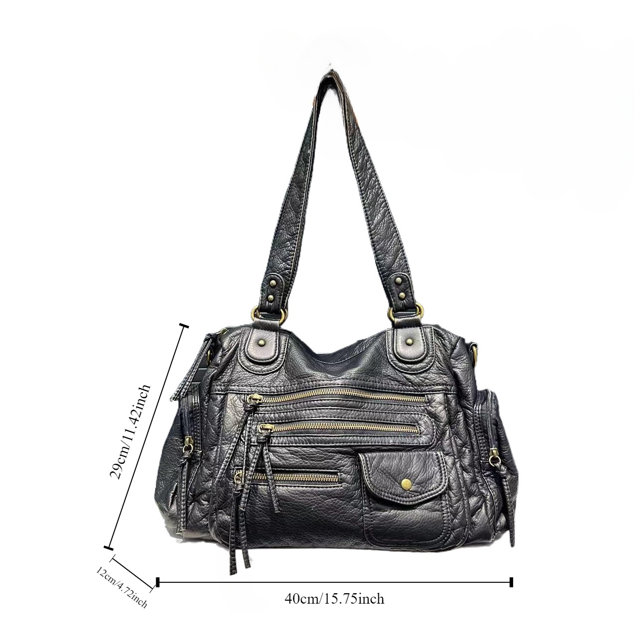 Trendy Women's Fashion Retro Style Tote with Adjustable Strap for Everyday Use